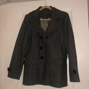 Men’s Gray Peacoat